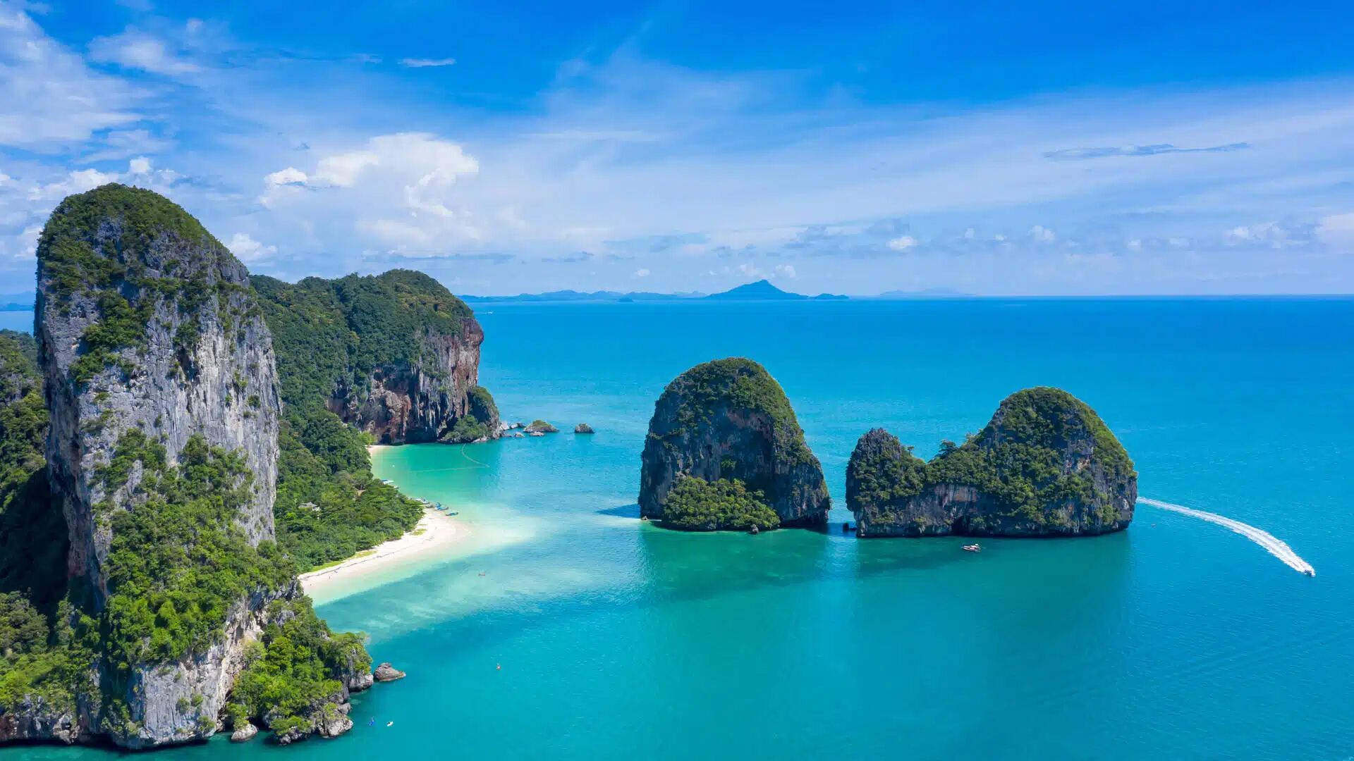 Ao Nang White Sand and Beach in the South of Thailand